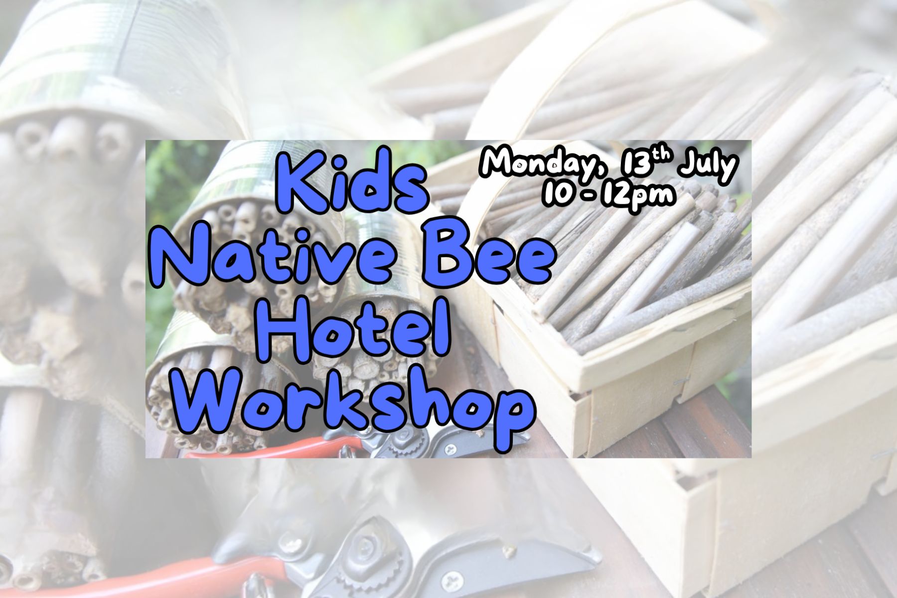Native Bee Hotel workshop Winter 26